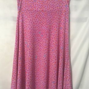 Lularoe Azure Pink 80s print Skirt Womans Size Medium